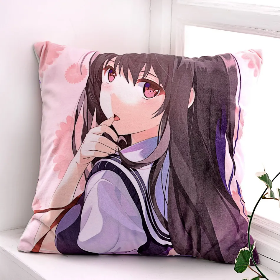 Подушка для тела Saekano Utaha Eriri Hugging в японском стиле подушка дома спальни 45x45 см