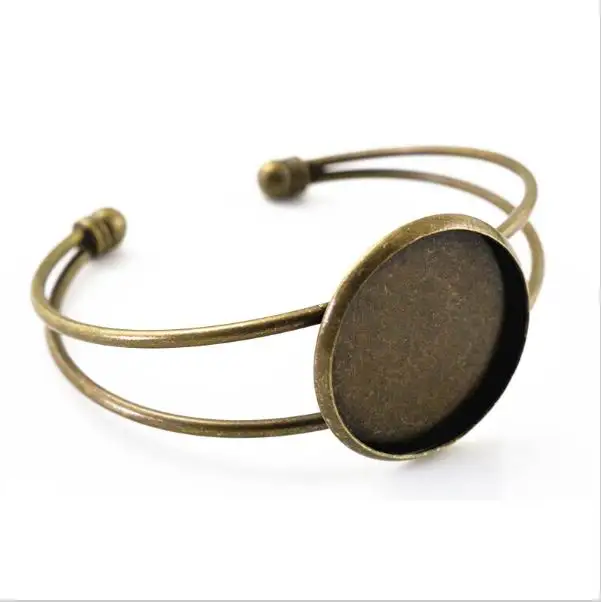 5 шт. пустые браслеты обручи с кабошоном|cabochon bezel|bezel trayset cabochon |