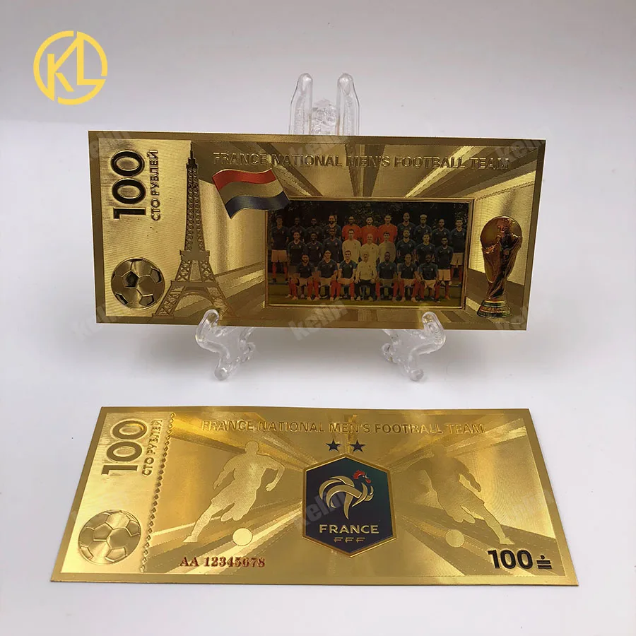 

100pcs/lot The 7th Secretary General of the United Nations Kofi Atta Annan souvenir gold plated banknote tickets for collection