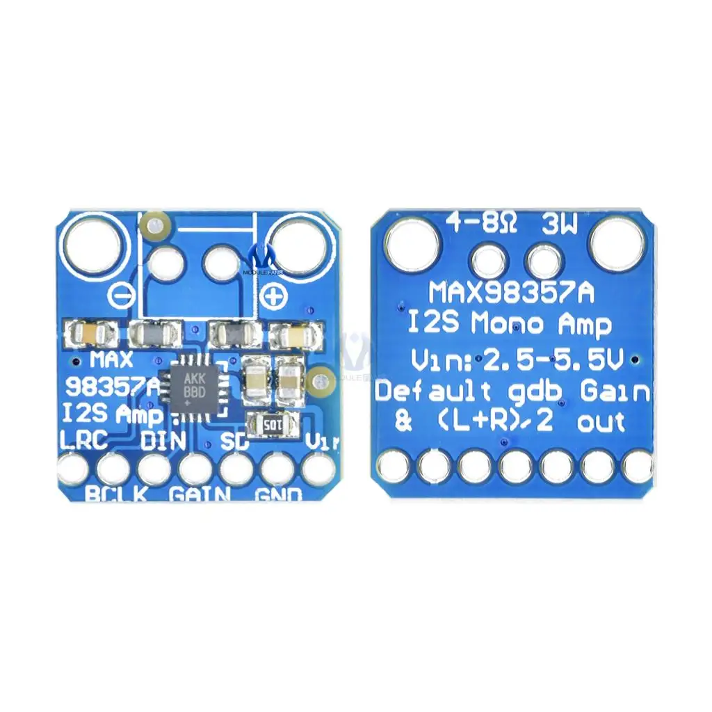 Плата модуля прерывания усилителя MAX08357 I2S Amp DAC 3 Вт класса D для Arduino Zero Raspberry Pi с