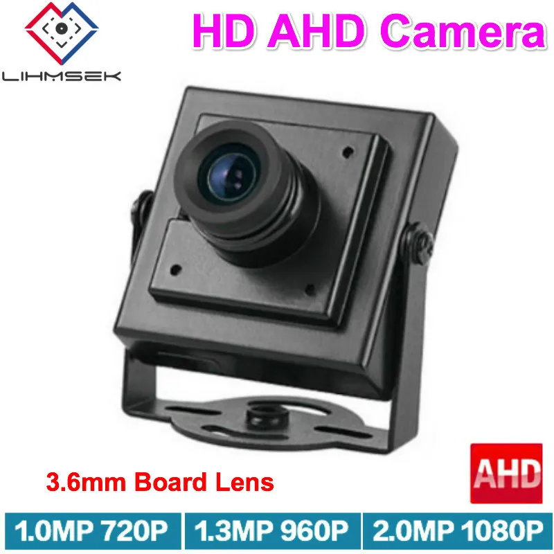 Миниатюрная HD AHD камера Lihmsek 1080P H выход 720P 960P аналоговая CCTV Видеокамера с 3 6 мм