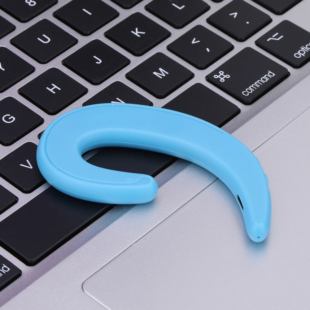 Blue Беспроводные наушники, Bluetooth наушники, ушные крючки, безболезненная гарнитура, спортивные наушники Blutooth для телефона, для iPhone, Xiaomi, samsung - Цвет: Blue