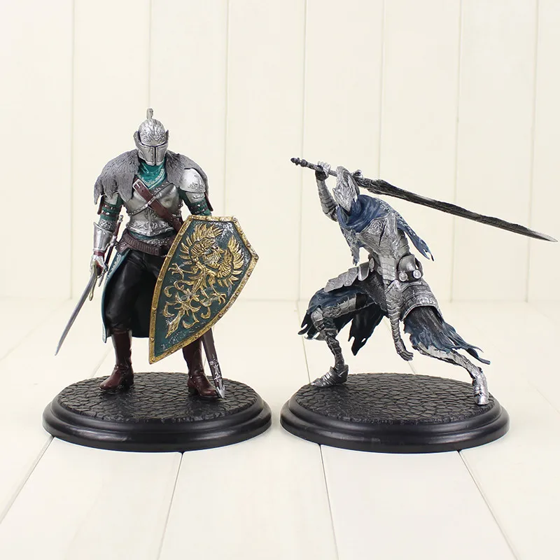 2pcs 16-18 см 2 стиля Dark Souls Faraam Knight Artorias The Abysswalker ПВХ фигурка рыцаря Astora Oscar модель игрушки для подарка - Цвет: 2pcs