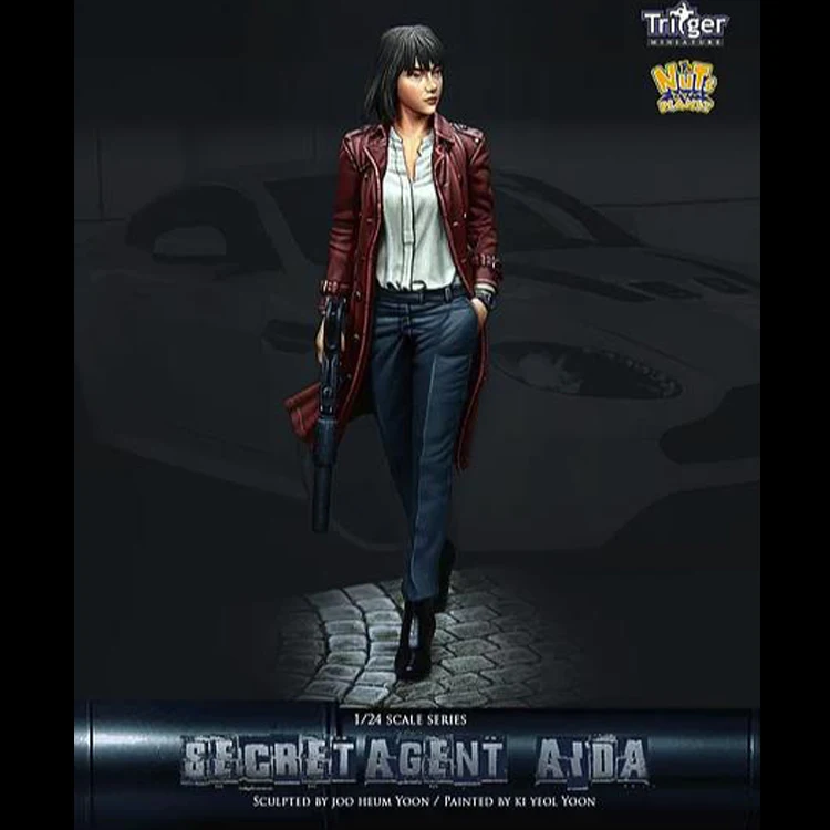 1:24 модельная фигурка из смолы Secret Agent Aida R157 | Игрушки и хобби
