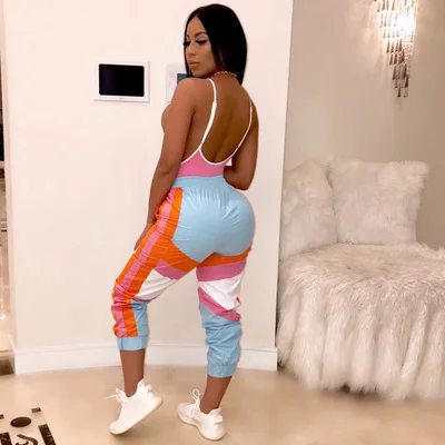 Хит продаж 2019 новые женские спортивные штаны с завязками на талии цветные