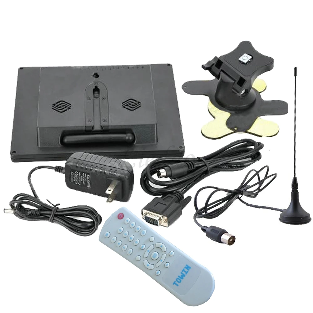 8 дюймов автомобиля CC ТВ монитор ПК Портативный аналогового приемник Цвет видео