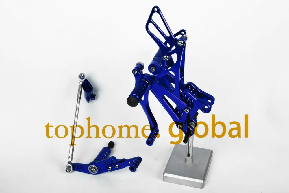 

For Yamaha YZF R1 2007 2008 Blue CNC Rearsets Foot Pegs Rear Set motorcycle footpeg