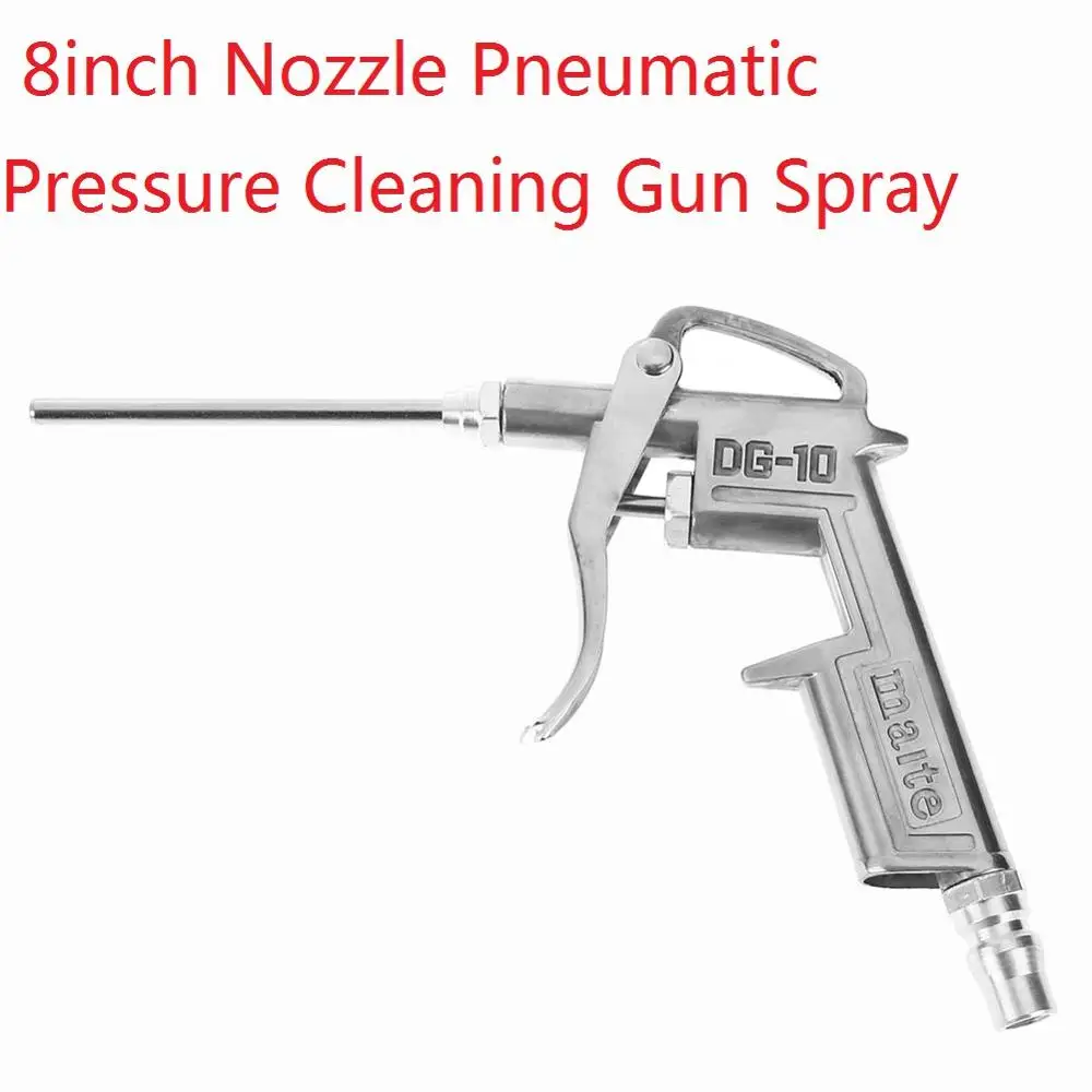 8inch Nozzle H-2000, 0,8 мм/1,0 мм, насадка, мини воздушный Краскораспылитель, аэрограф, профессиональный HVLP пистолет-распылитель для покраски автомобилей, аэрограф, электроинструмент - Цвет: 8inch Nozzle