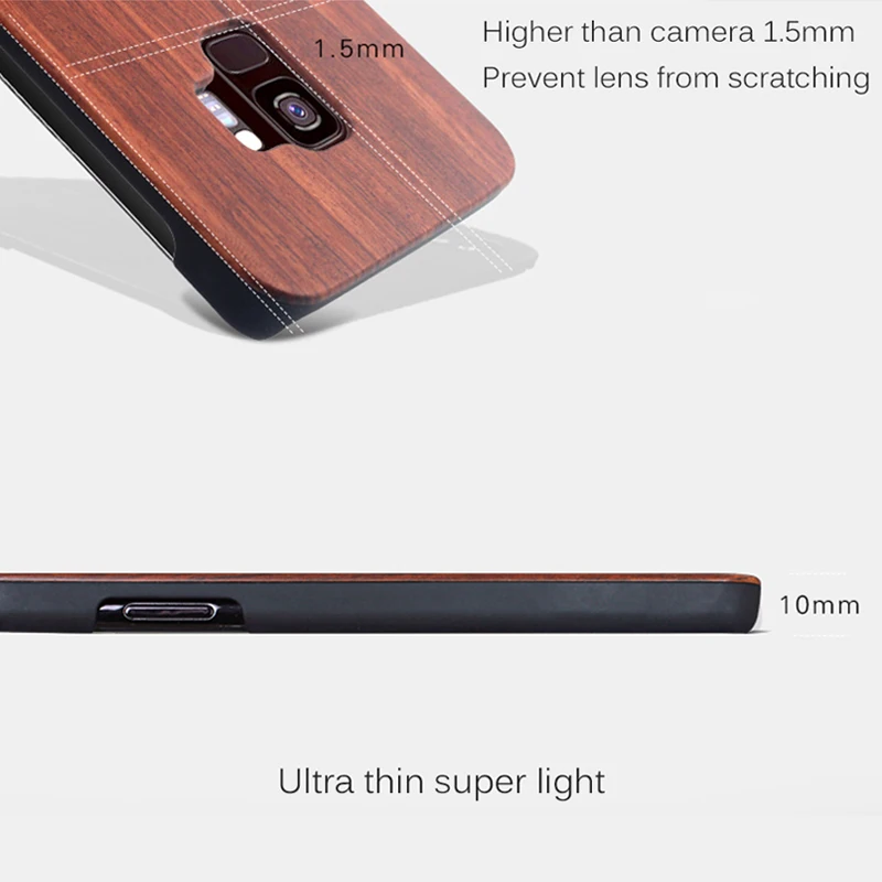 ROSINOP оригинальный уникальный деревянный чехол для samsung galaxy S9 plus S8 Note 8 9