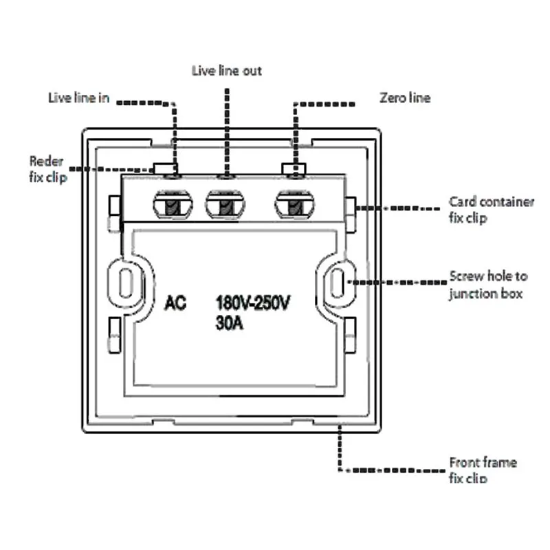 Энергосберегающая плата trfid для гостиничного мотеля переключатель стандартного