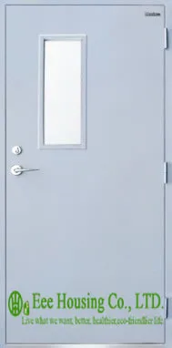 Жилые стальные противопожарные двери со стеклянным видением 60 минут огнестойкая