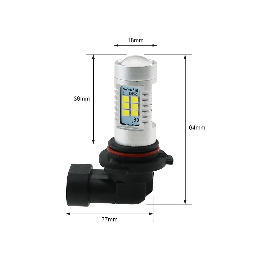 HYZHAUTO Автомобильные противотуманные фары H8 H11 Led 9006 9005 HB3 HB4 белые лампы 6000K 2835 лм