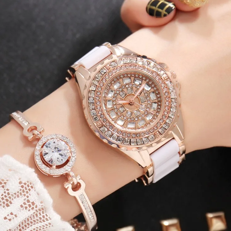 2019 New Hot GEDI Fashion Ceramic Women Watches Top Luxury Brand Ladies Quartz Watch 2 Pieces Watches Relogio Feminino Hodinky