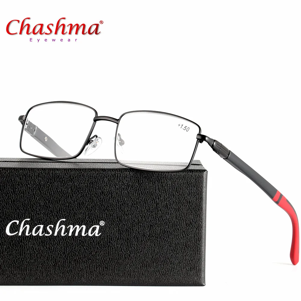 Мужские ретро очки для чтения Chashma противоутомительные зеркальные TR90 с