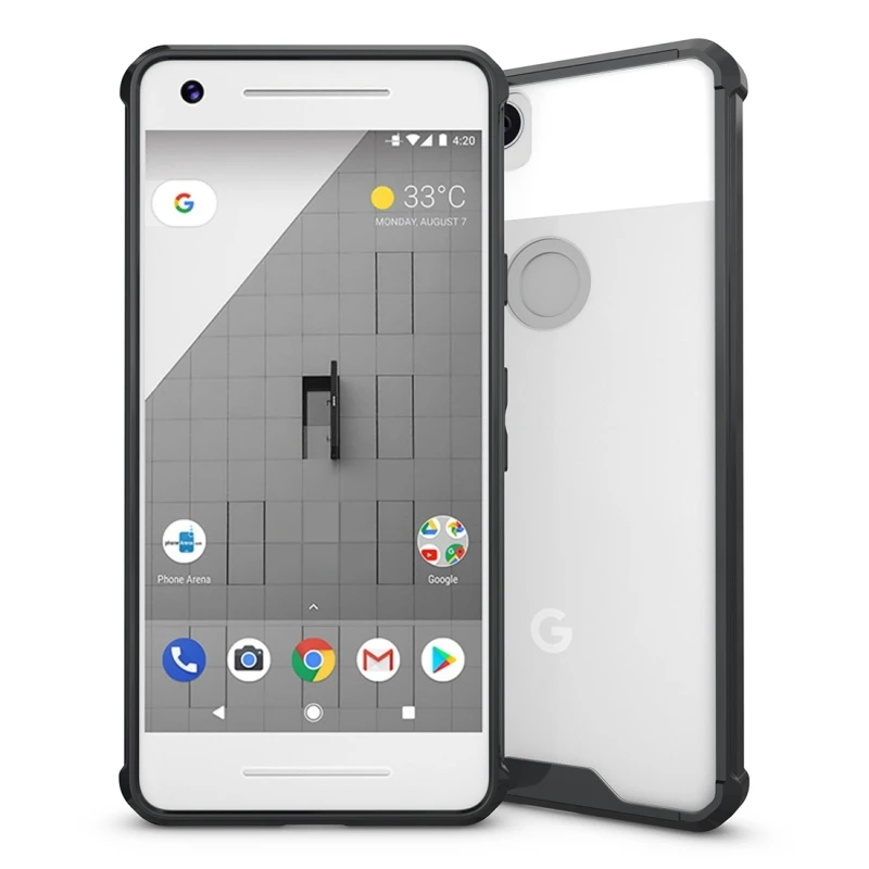 Для Google Pixel 2 XL чехол прозрачный противоударный Ультратонкий Мягкий ТПУ задняя