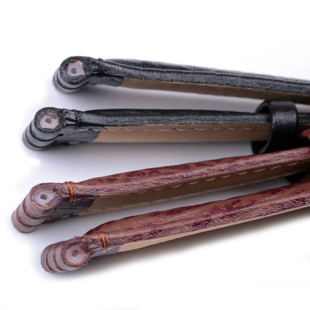 Ремешок для часов EACHE из натуральной кожи 19 мм черный и коричневый цвета|genuine leather