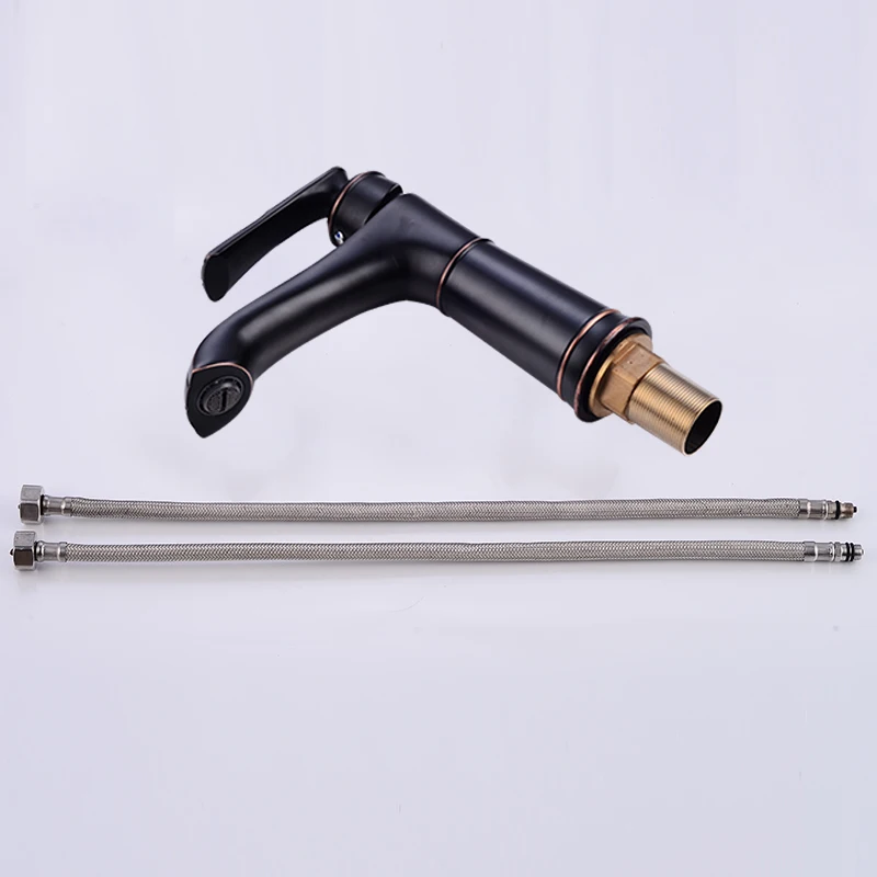 

Black Basin Faucets Bathroom Faucet Single handle Basin Mixer Tap Bath Faucet Brass Sink Water Crane