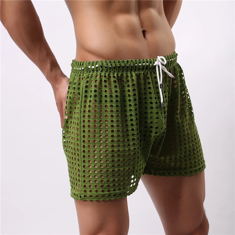 AIIOU сексуальные мужские трусы боксеры шорты трусики нижнее белье открытые