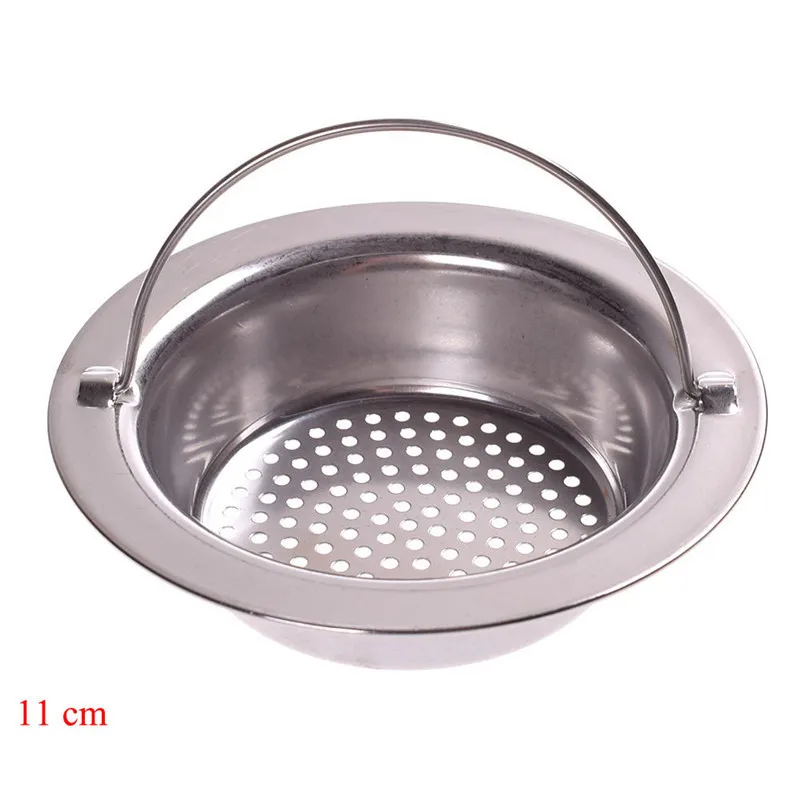 11 m Three Size Kitchen Bathroom Sink Filter Strainers Premium Stainless Steel Hair Catcher Stopper Shower Drain Protector - Цвет: 11 m