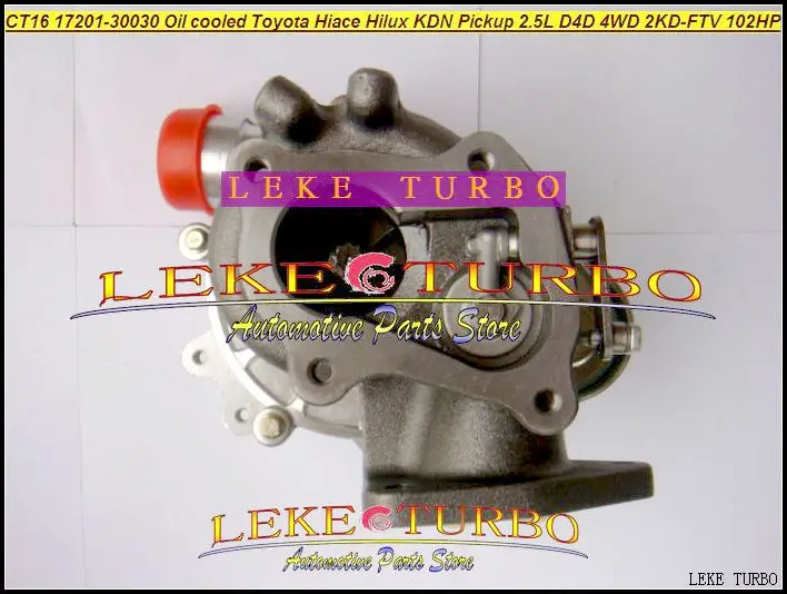 Free Ship CT16 17201-30030 Oil Cool Turbo Turbocharger For TOYOTA Hi-ace Hi-lux Hiace Hilux KDN Pickup 4WD 2KD 2KD-FTV 2.5L D-4D |