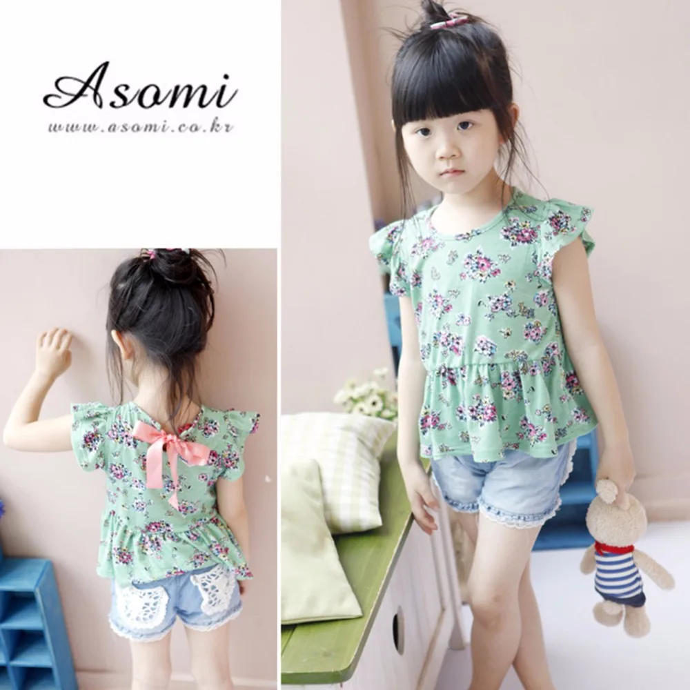 Летние шорты для маленьких девочек джинсы ковбойские кружевные джинсовые штаны