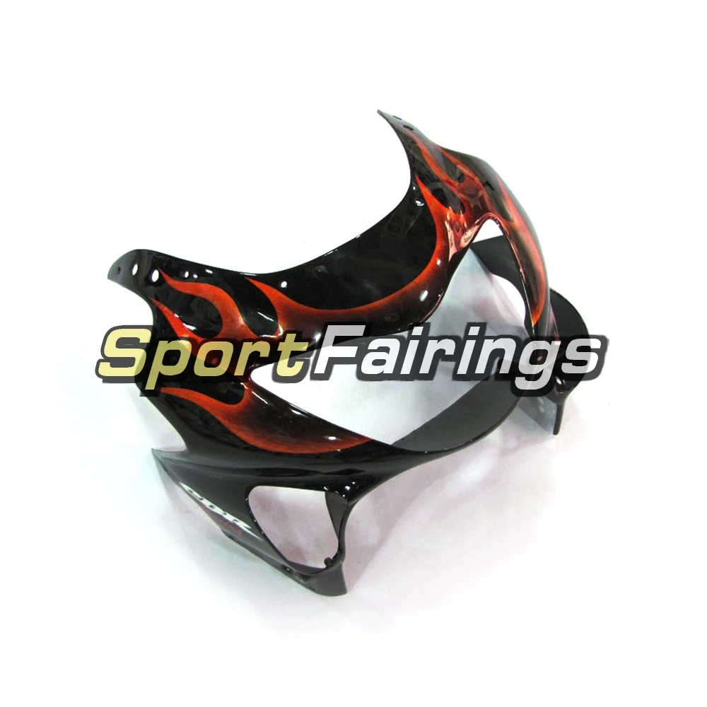 Motorbike ABS Plastic Injection Full Fairing Kits For Honda CBR600 F4 Year 99 00 1999 2000 CBR600F Black Orange Flames Fairings |