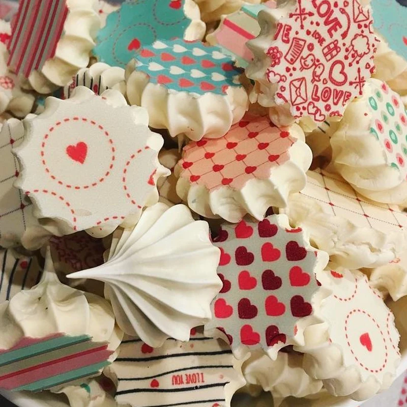 Любовь Сердце сахар штамп переводной лист на День святого Валентина свадебные