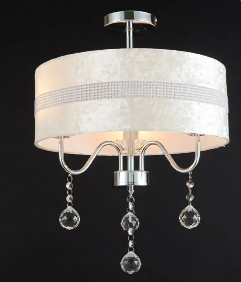 Светодиодный хрустальный светильник с 4 лампами для украшения дома круглый