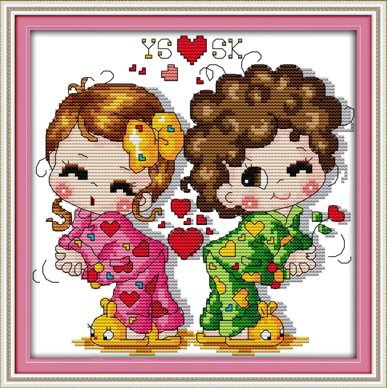 Набор для вышивки крестом Joy Sunday Sweet Love набор рукоделия декоративная картина с