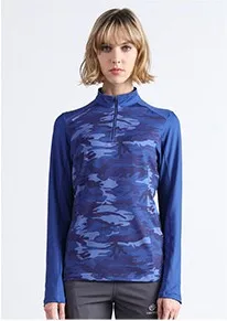 Women Blue TECTOP, новинка, брендовая футболка с длинным рукавом для мужчин и женщин, уличная камуфляжная быстросохнущая дышащая крутая летняя рубашка с длинным рукавом - Цвет: Women Blue