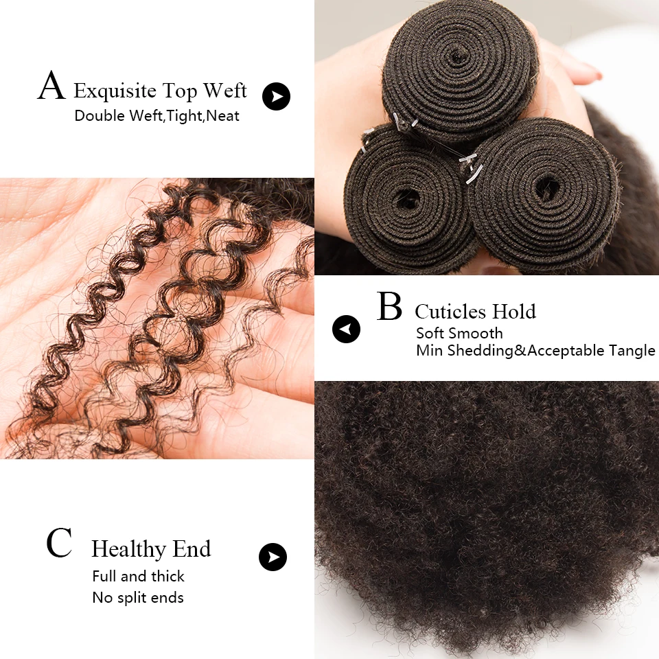 Монгольские кудрявые афро вьющиеся волосы Remy 4B 4C волнистые 3/4 шт. 100% натуральные