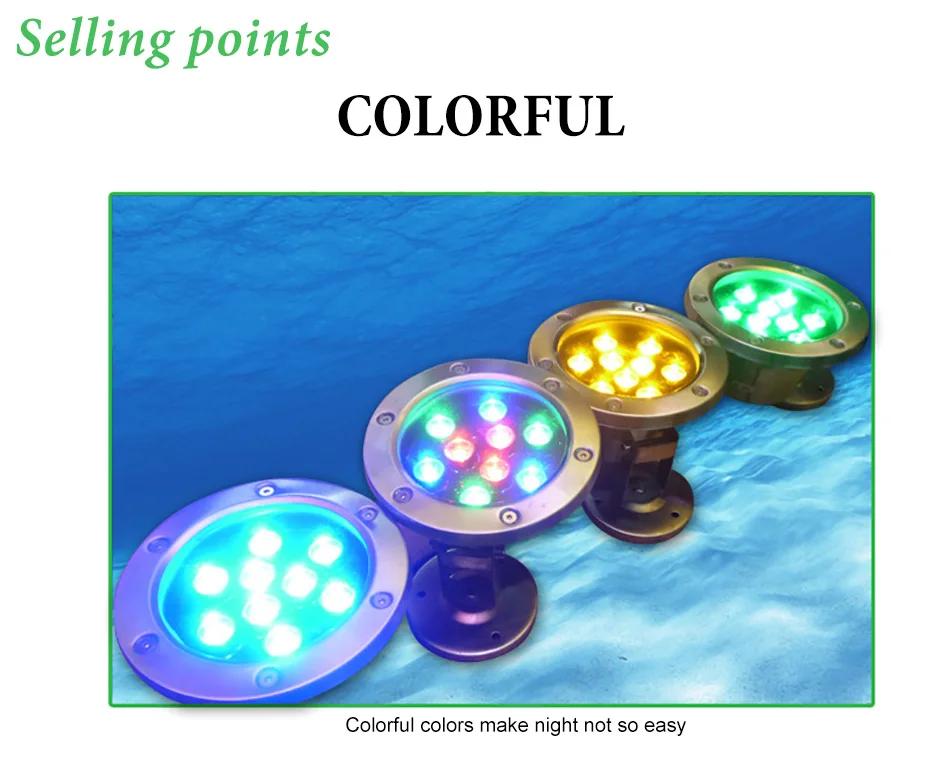 10 светодиодов RGB Светодиодный подводный светильник для пруда погружной IP67 ночной Светильник удаленный открытый бассейн Сад вечерние пейзаж DC 12 В 24 В