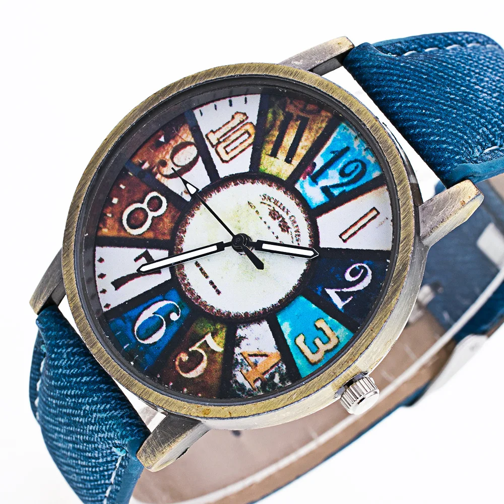 Новые наручные часы для мужчин Топ ковбойские кожаные повседневные модные