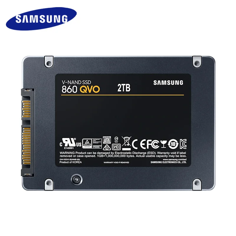 SAMSUNG SSD 860 QVO 1 ТБ Внутренний твердотельный диск HDD жесткий SATA3 2 5 дюймов ноутбук