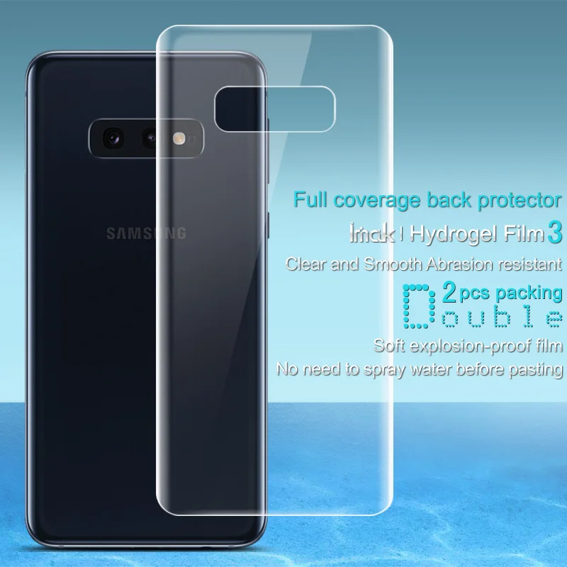 Для Samsung Galaxy S10e задняя пленка iMAK Hydrogel III покрытие мягкая защитная для Защитная