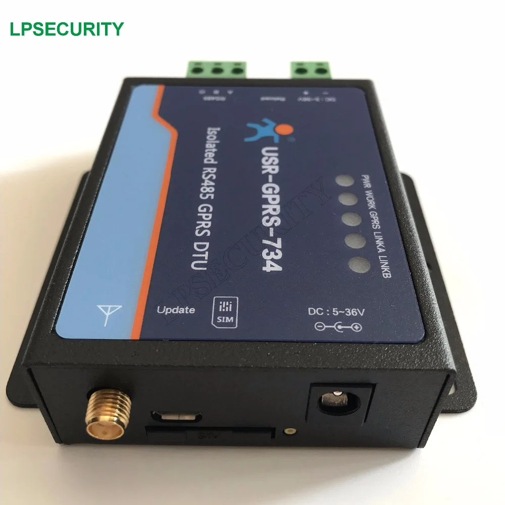 5 36V USR GPRS 734 изолированный RS485 к DTU серийный GSM модем пакетной радиосвязи общего