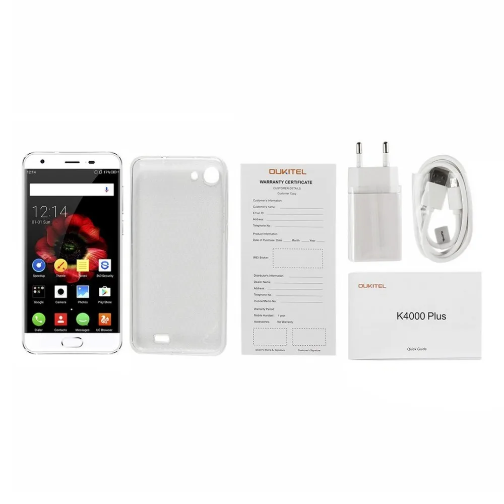 Оригинальный OUKITEL K4000 плюс мобильный телефон 5 0 дюймов 4G 4100 мАч Android 6 MT6737