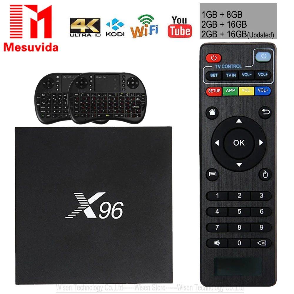 MESUVIDA Новые S905X X96 TV Box Amlogic WiFi HD 2.0 Smart Media Player Miracast Set top 1/8 Г/2 Г/16 ГБ Wi Fi 5 Г|smart tv box|tv set boxtv