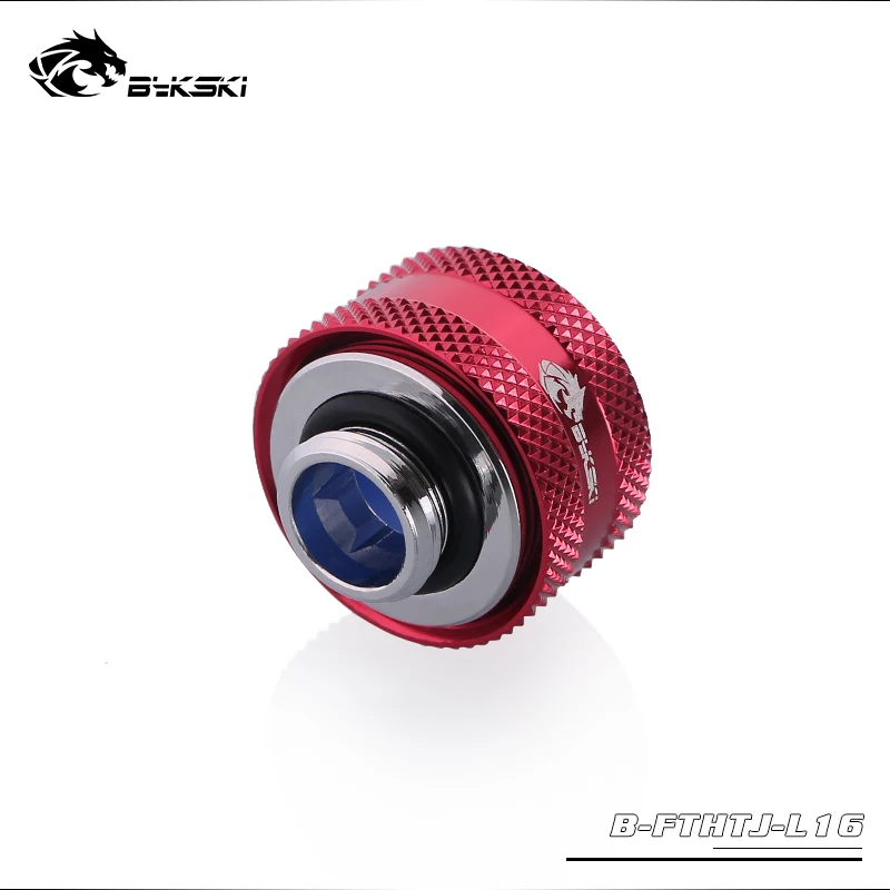 BYKSKI фитинг для жесткой трубки OD16mm более зашитный кожук Резиновые Сжатие для рук Медь фитинг G1/4' использовать для PMMA/PETG полосы по заданой ширине и длине трубки