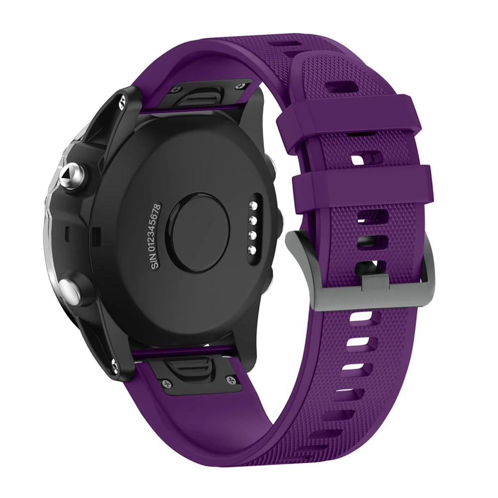 26, 22, 20 мм, ремешок для смарт-часов наручных gps-часов Garmin Fenix 5x, 5, 5S 3 3HR D2 S60 gps часы, быстросъемный силиконовый легко регулируемый ремешок для наручных часов