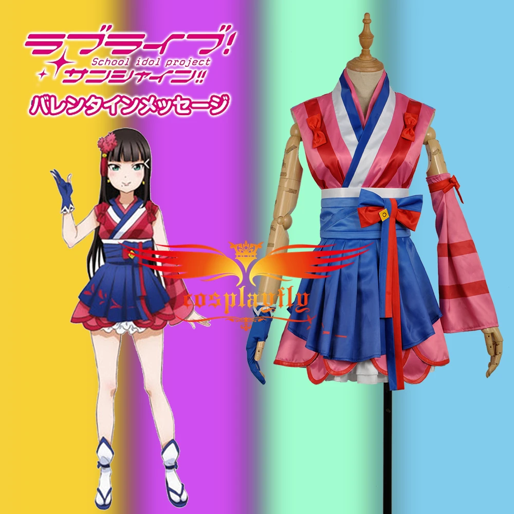 Милый! Солнечный свет! Aqours Kurosawa Dia Stage Mijyuku Mijuku DREAMER Матовая атласная форма косплей