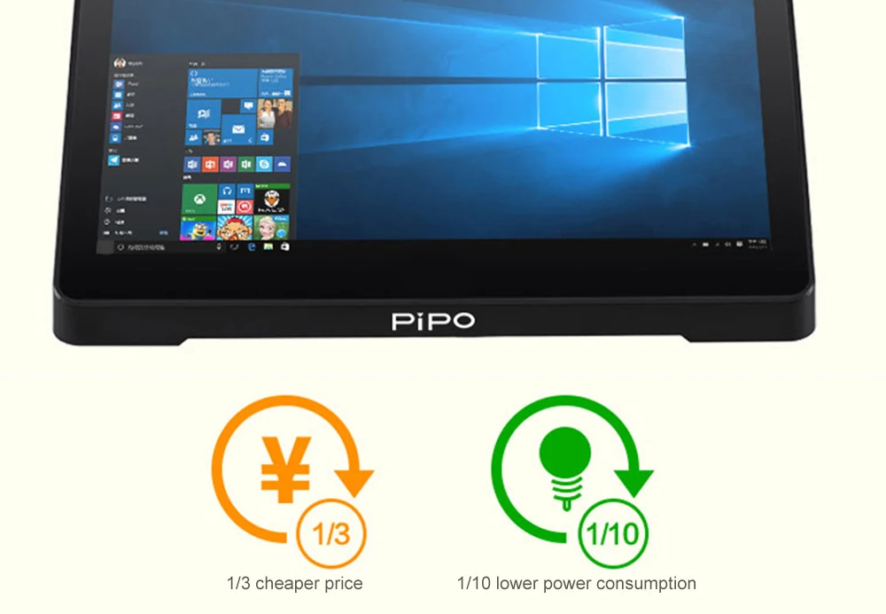 Новинка 10,8 дюймов pipo X10 Pro мини ПК Windows 10 ТВ коробка Z8350 Четырехъядерный 4G/2G 32G/64G HDMI медиа ТВ коробка Bluetooth компьютер PC мини