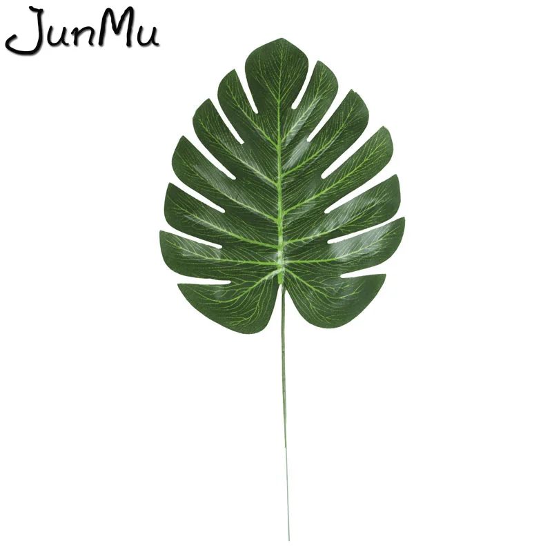 5 шт./лот большой Monstera Deliciosa зеленые листья Искусственный лист шелковые цветочные