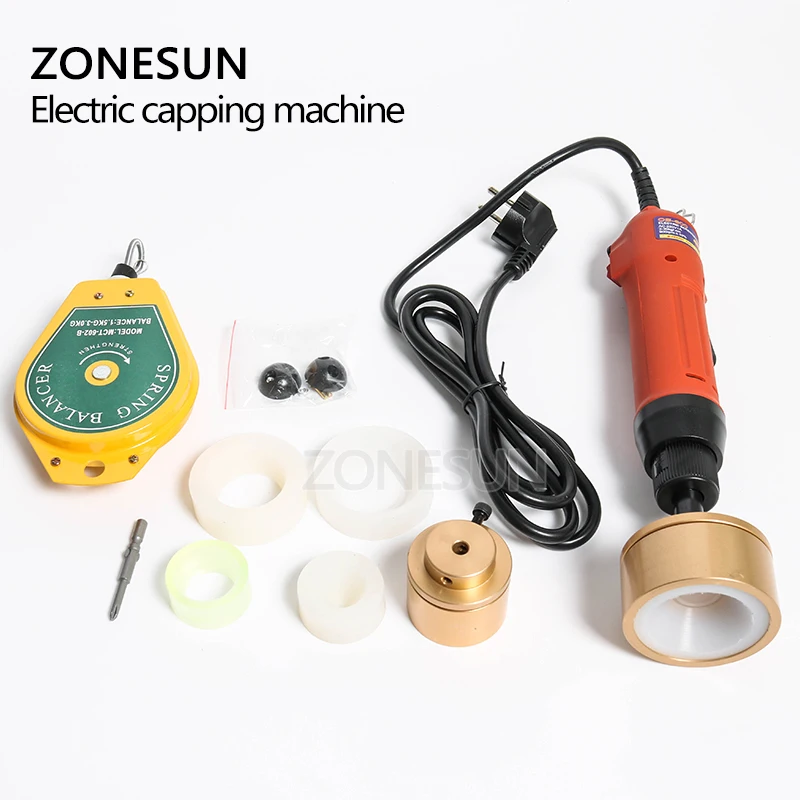 ZONESUN крышка пинг машина Дым масло Вода Напитки Пластиковый укупориватель для