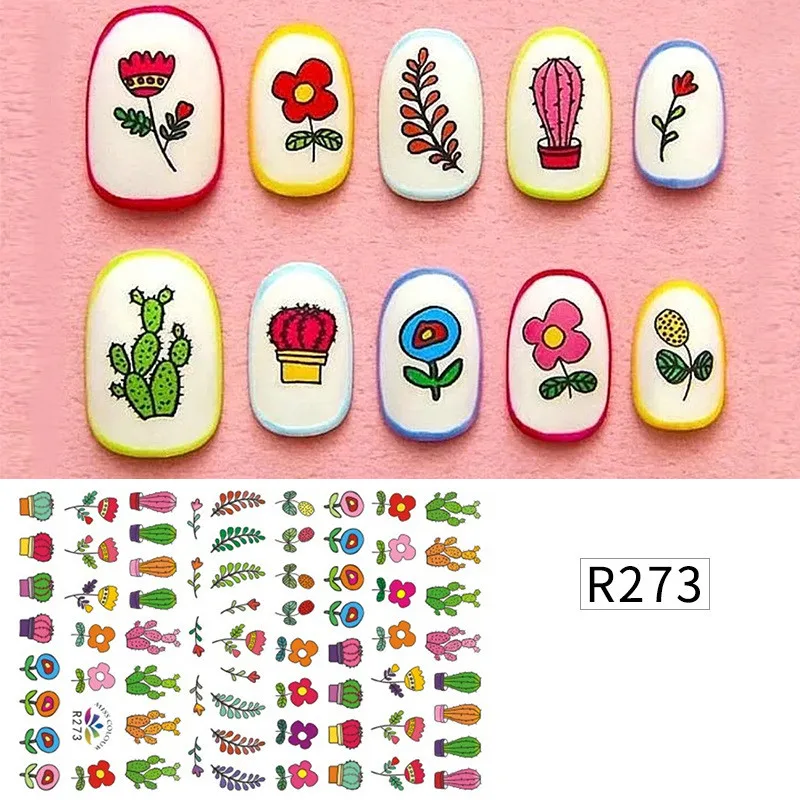 New Snoopy nail sticker mm bean summer small fresh flowers cartoon character stickers nail patch Cute nail sticker