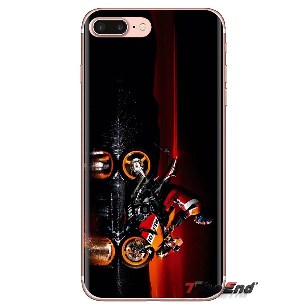 Для Samsung Galaxy S3 S4 S5 Mini S6 S7 Edge S8 S9 S10 Plus Note 3 4 5 8 9 Honda CBR1000rr велосипедные прозрачные