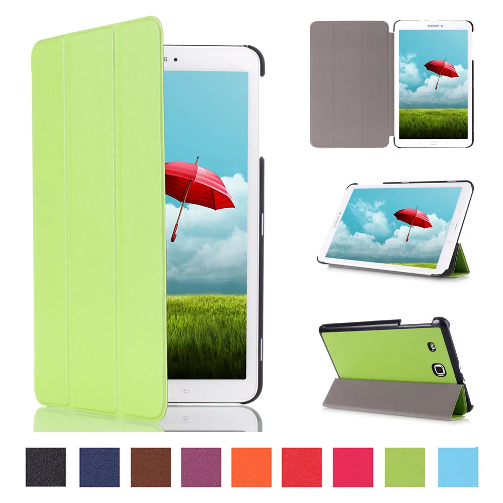 3 складной чехол Slim Fit Premium из искусственной кожи для samsung Tab E планшетный ПК (SM