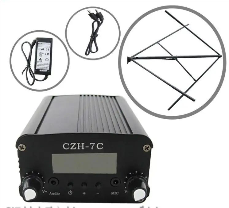 

czh fmuser 7w cze-7c pll fm стерео передатчик fm циркулярно поляризованной антенны мощности fmuser комплект