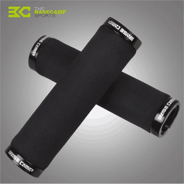 Black BaseCamp BC-606s 1 пара MTB/дорожный велосипед двойной Замок Губка рукоятки - Цвет: Black