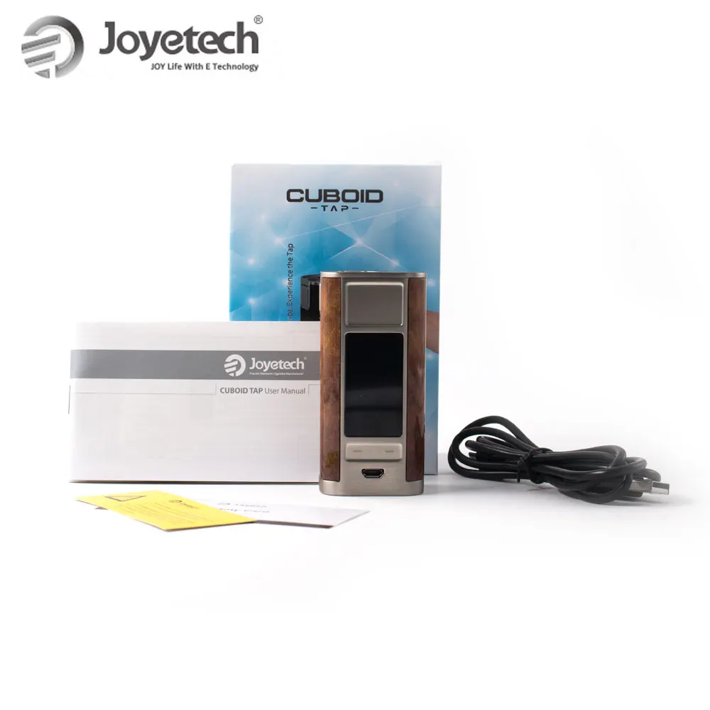 Оригинальная электронная сигарета Joyetech cuboid Tap TC Mod 228 Вт часы/темп/TCR/USB режим